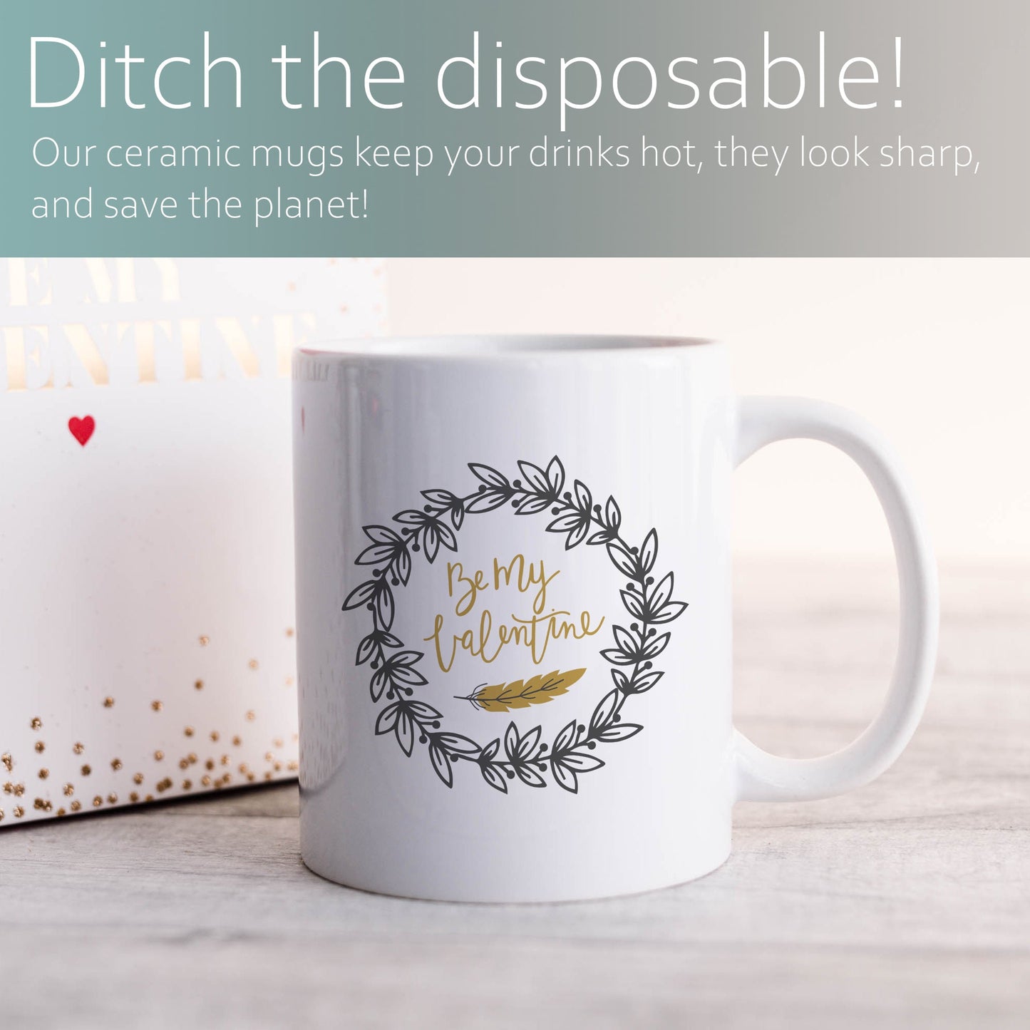 Be my valentine | Ceramic mug-Ceramic mug-Adnil Creations