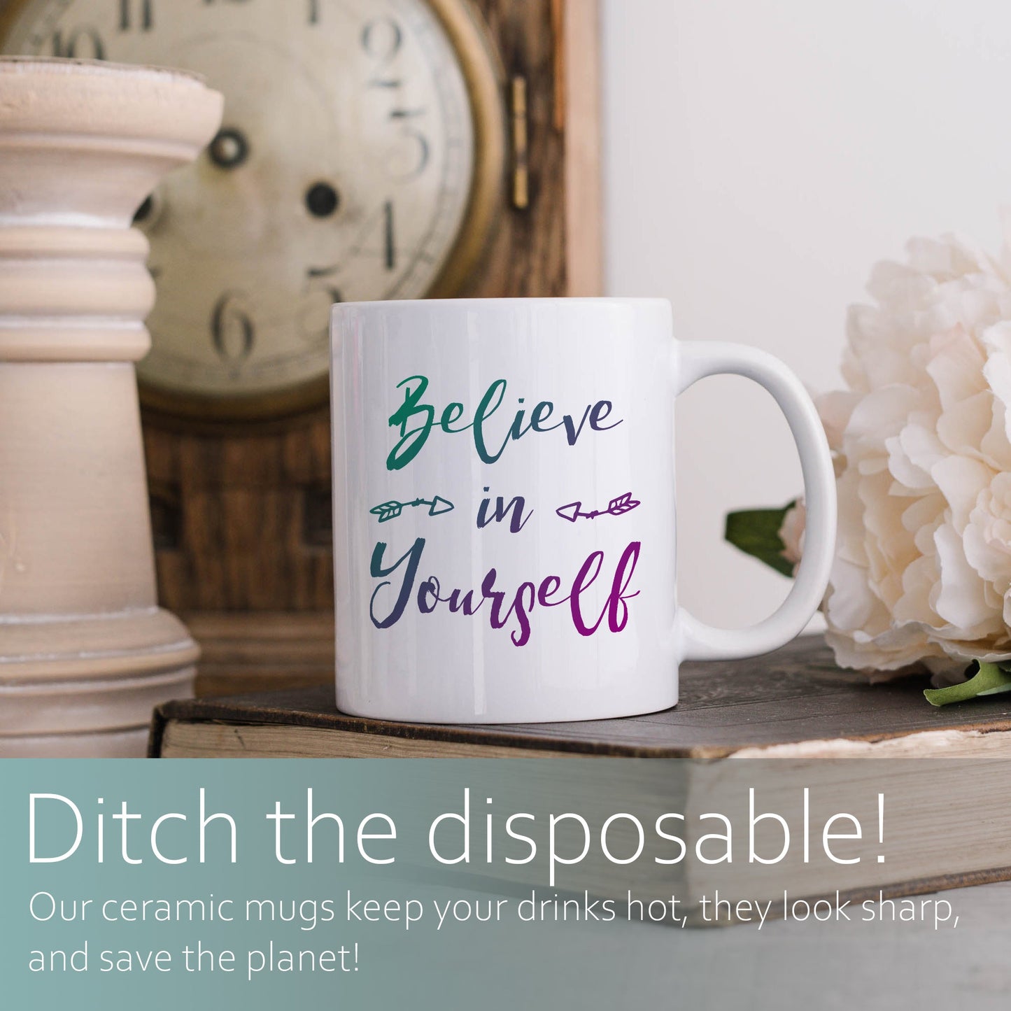 Believe in yourself | Ceramic mug-Ceramic mug-Adnil Creations