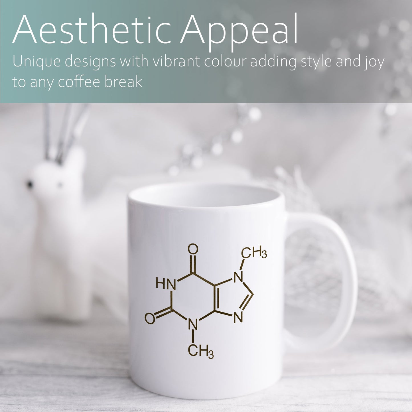 Chocolate molecule | Ceramic mug-Ceramic mug-Adnil Creations