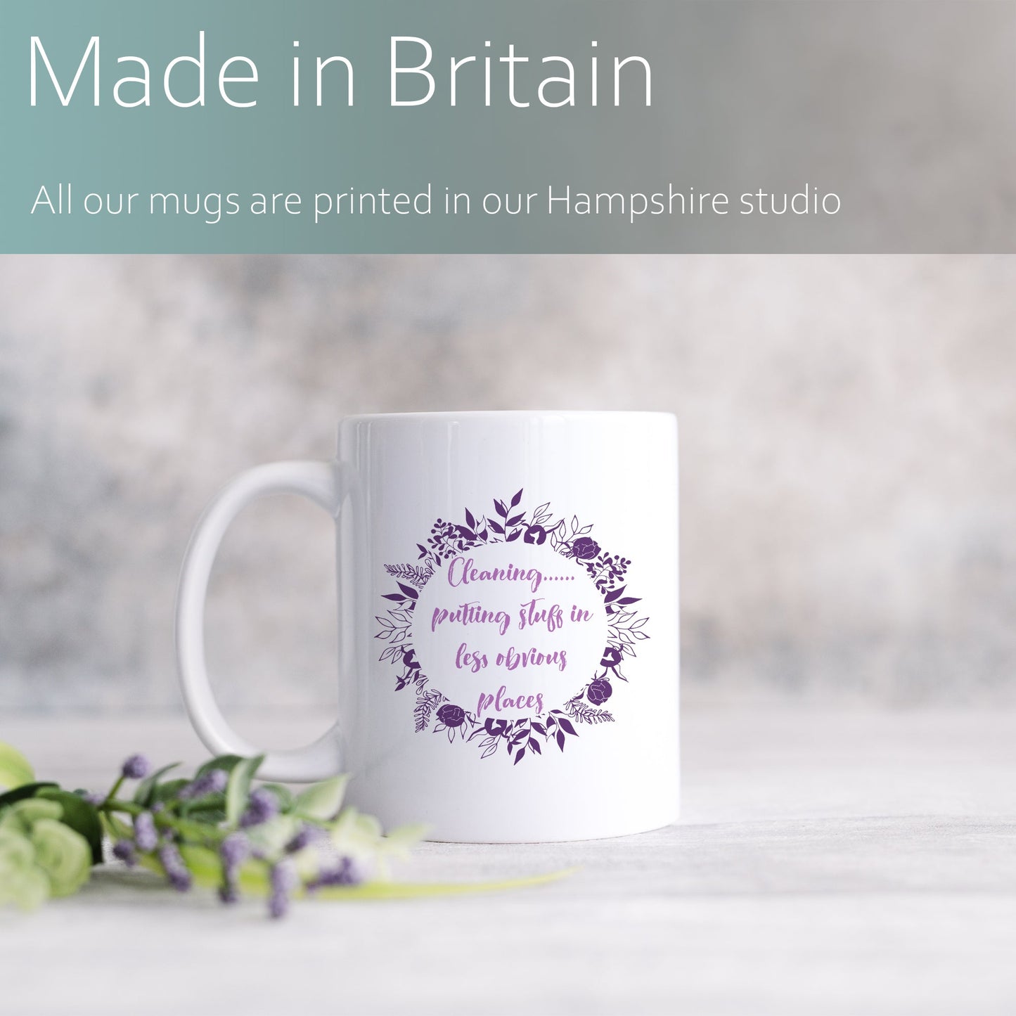 Cleaning: Putting stuff in less obvious places | Ceramic mug-Ceramic mug-Adnil Creations