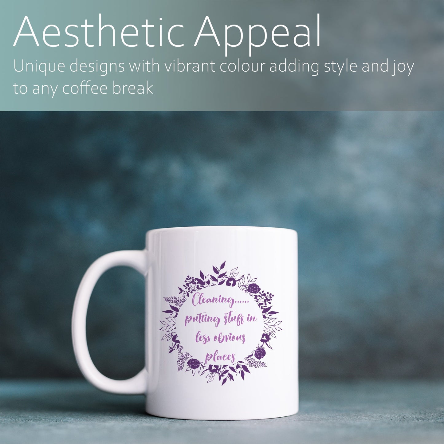 Cleaning: Putting stuff in less obvious places | Ceramic mug-Ceramic mug-Adnil Creations