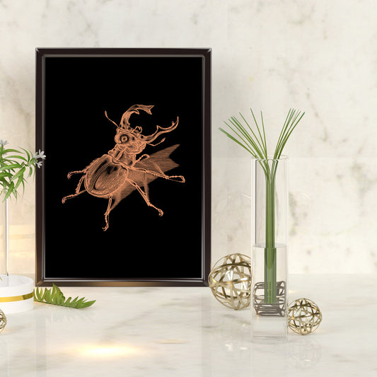 Beetle | A4 Foil Art Print