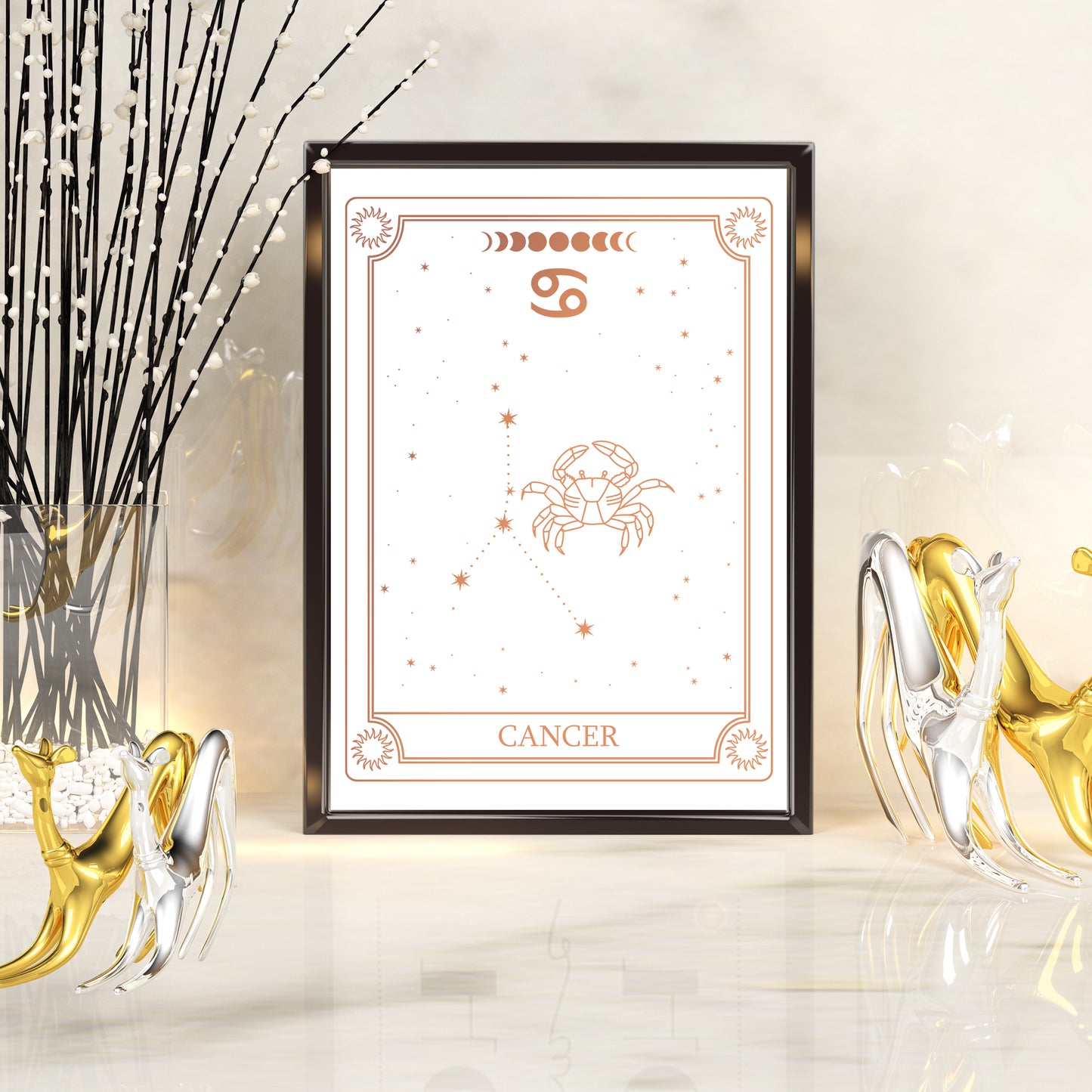 Cancer Zodiac Constellation | A4 Foil Art Print