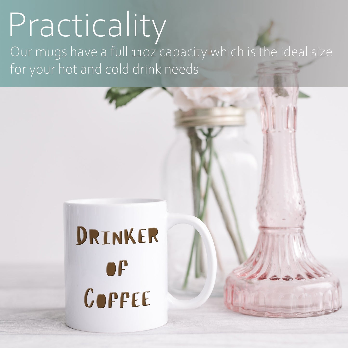 Drinker of coffee | Ceramic mug-Ceramic mug-Adnil Creations