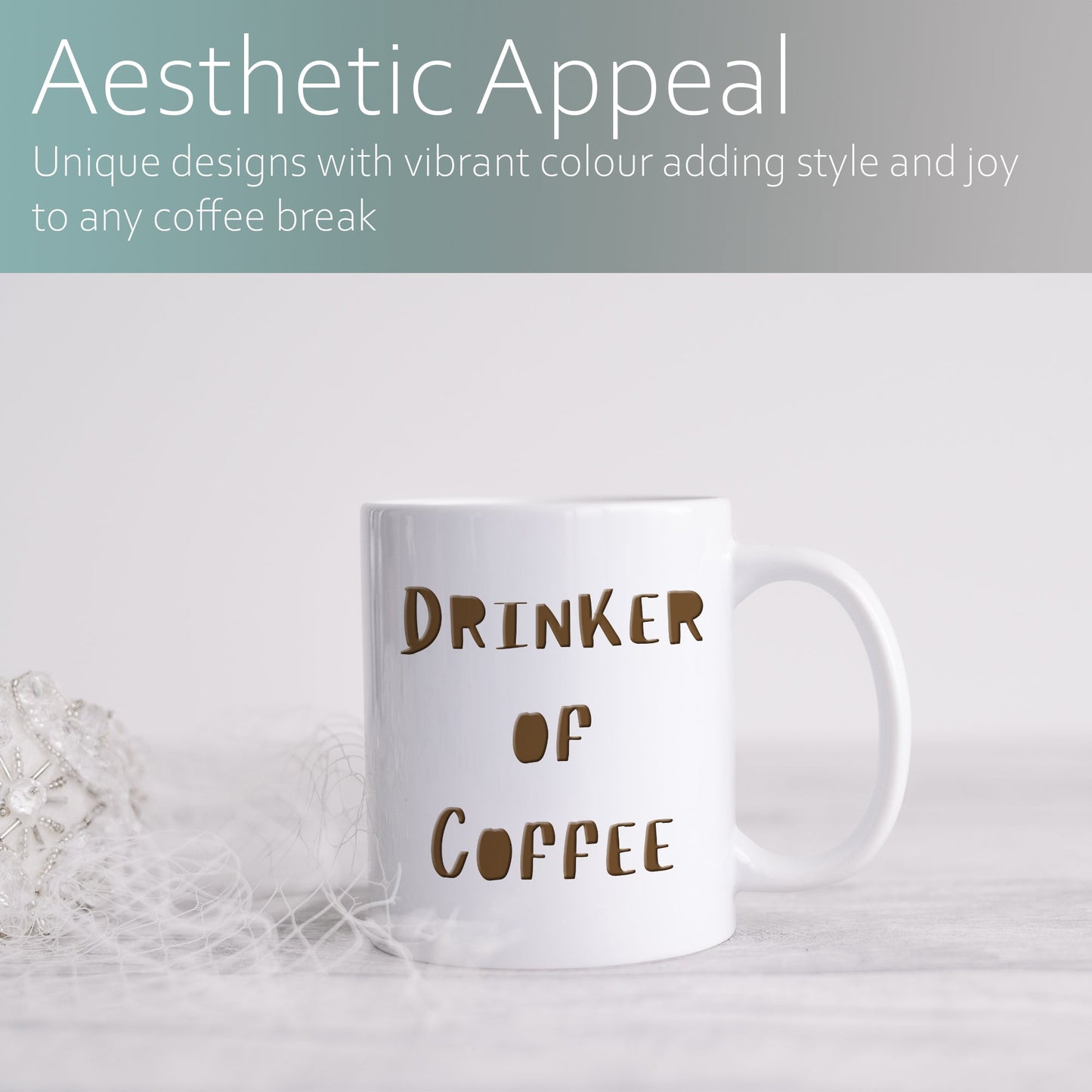 Drinker of coffee | Ceramic mug-Ceramic mug-Adnil Creations