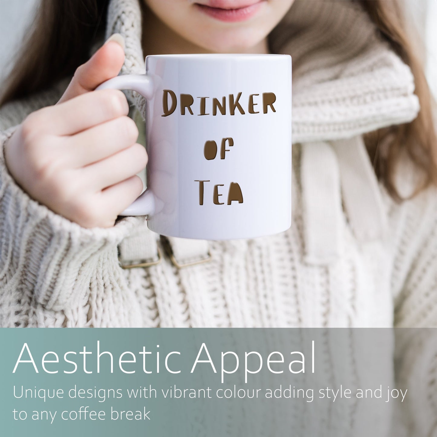 Drinker of Tea | Ceramic mug-Ceramic mug-Adnil Creations