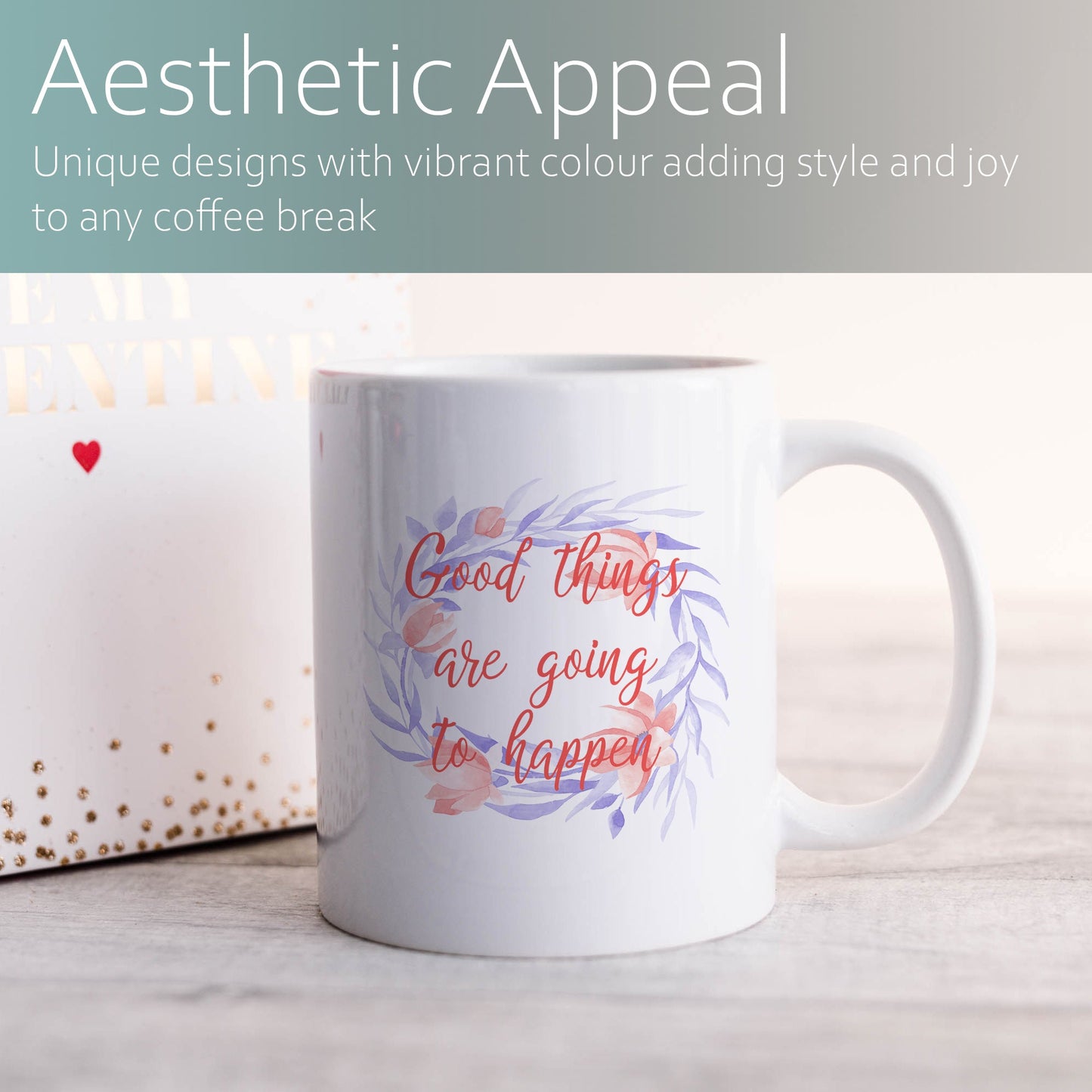 Good things are going to happen | Ceramic mug-Ceramic mug-Adnil Creations