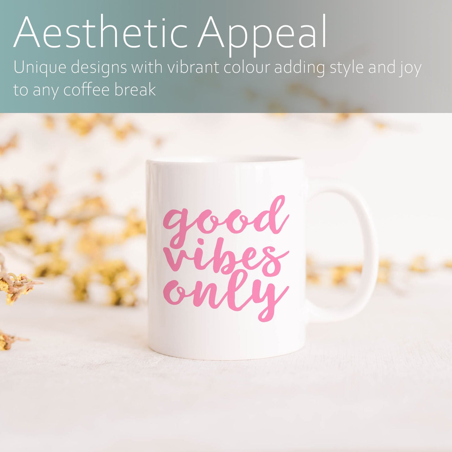 Good vibes only | Ceramic mug-Ceramic mug-Adnil Creations