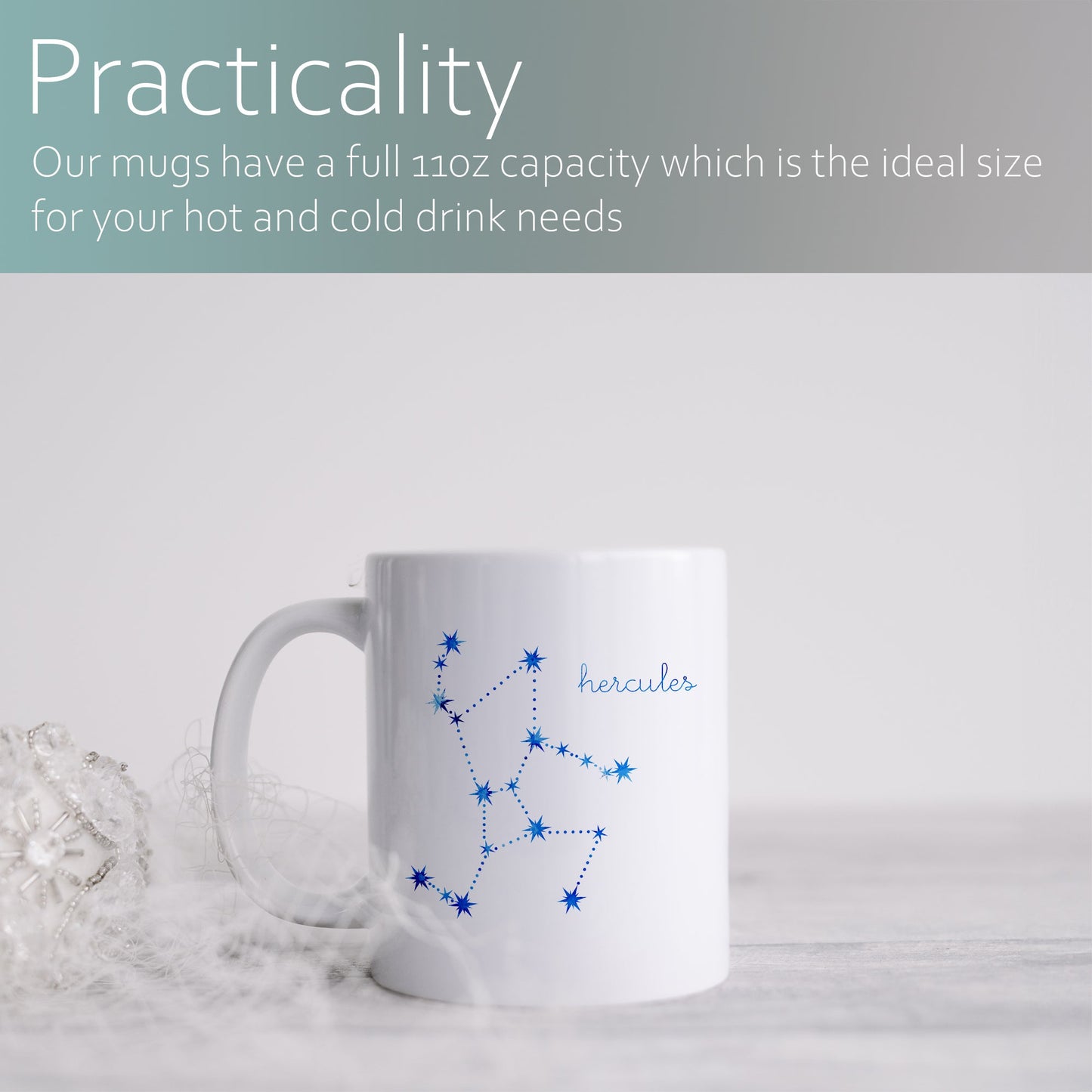 Hercules constellation | Ceramic mug-Ceramic mug-Adnil Creations