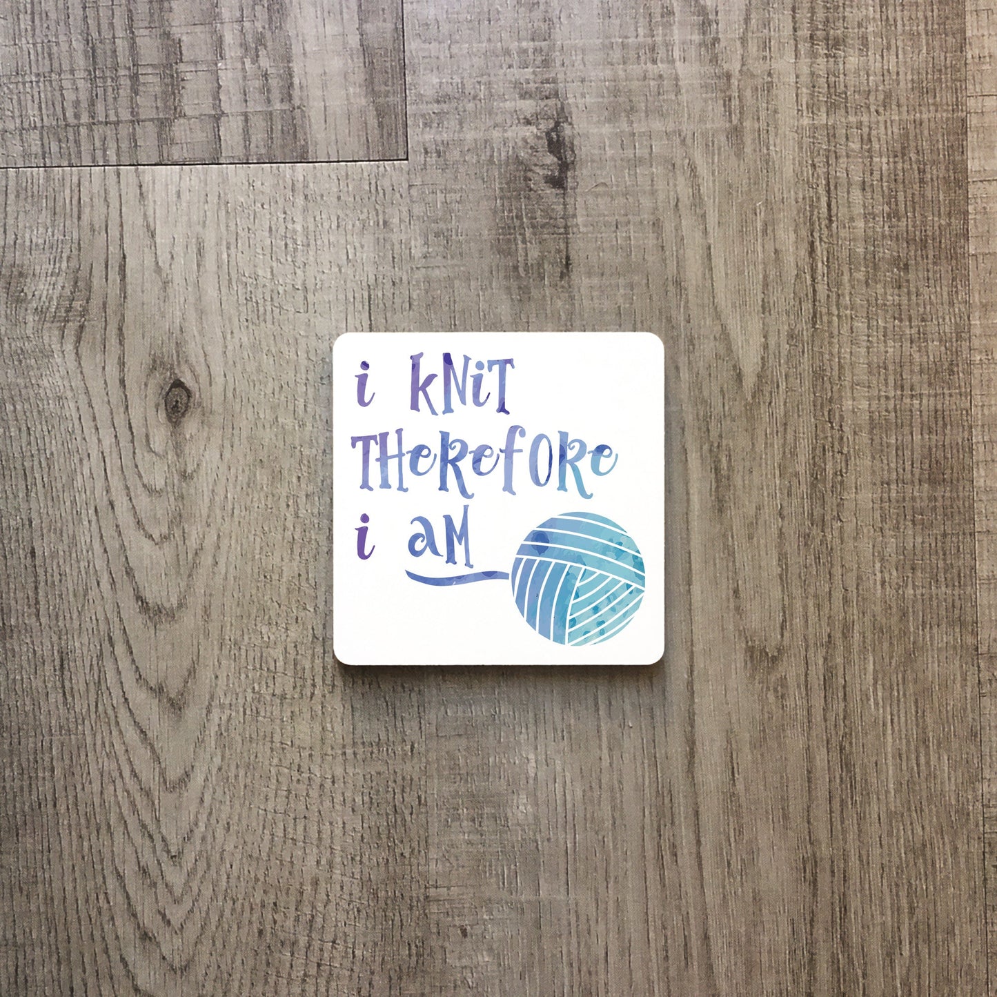 I knit therefore I am | Ceramic mug-Ceramic mug-Adnil Creations