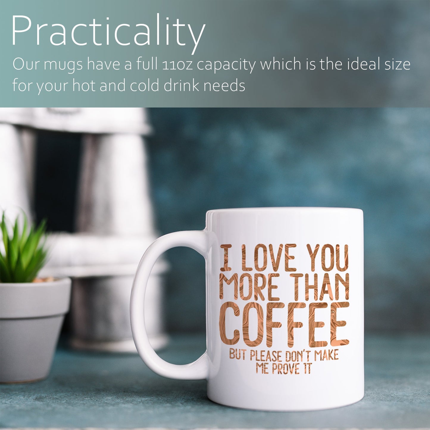 I love you more than coffee | Ceramic mug-Ceramic mug-Adnil Creations