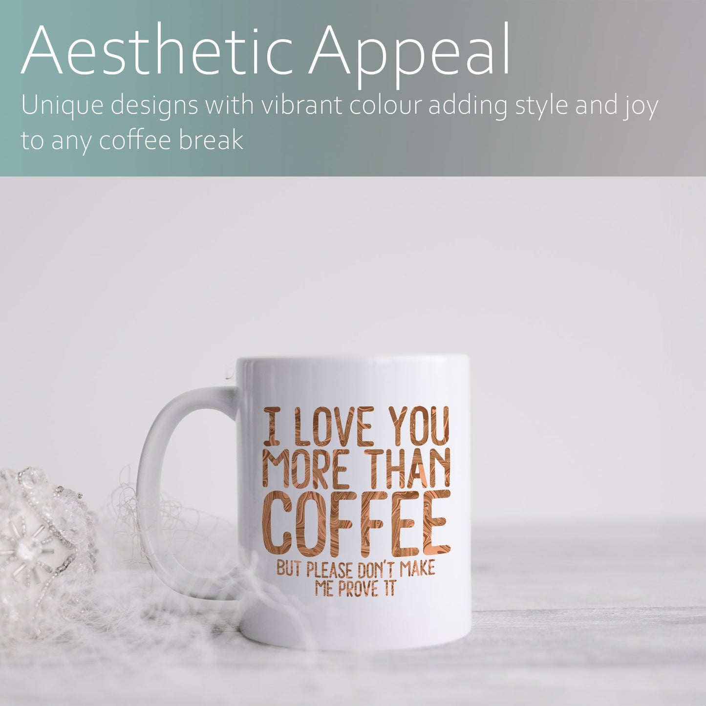 I love you more than coffee | Ceramic mug-Ceramic mug-Adnil Creations