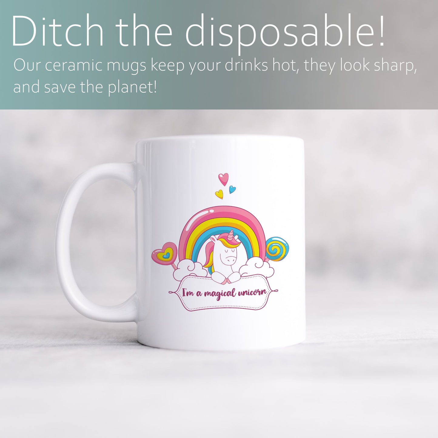 I'm a magical unicorn | Ceramic mug-Ceramic mug-Adnil Creations