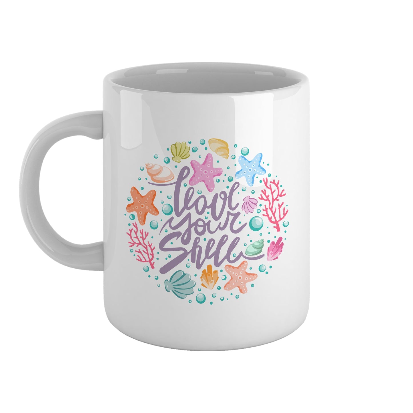 Love your shell | Ceramic mug-Ceramic mug-Adnil Creations