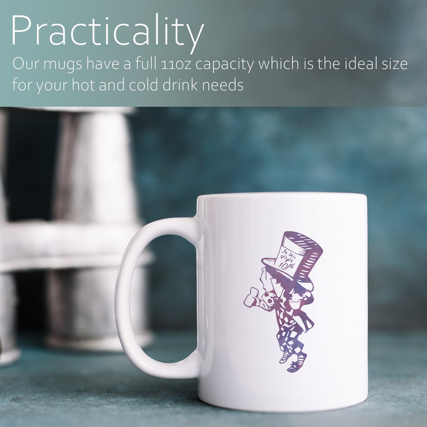 Mad hatter | Ceramic mug-Ceramic mug-Adnil Creations