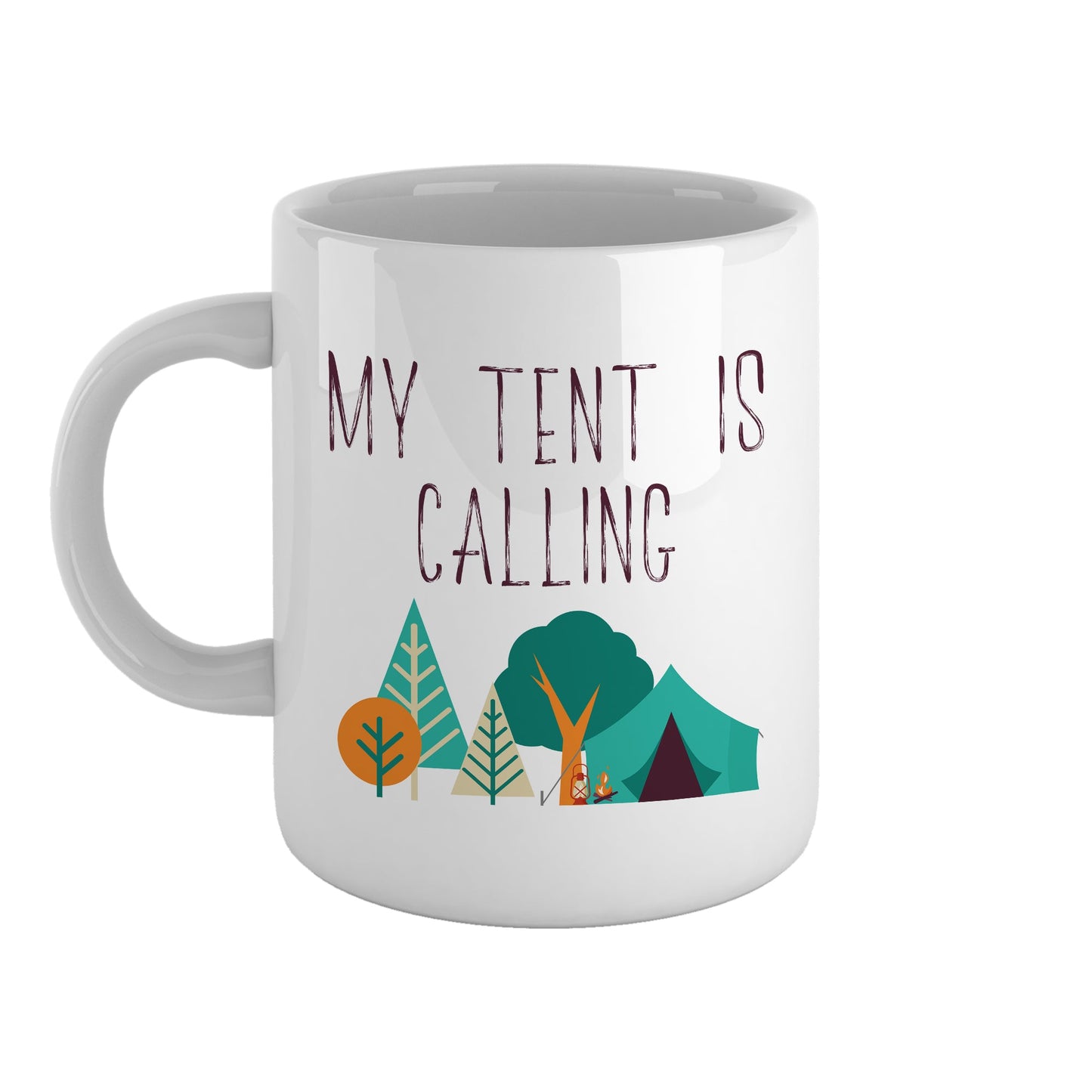 My tent is calling | Ceramic mug-Ceramic mug-Adnil Creations