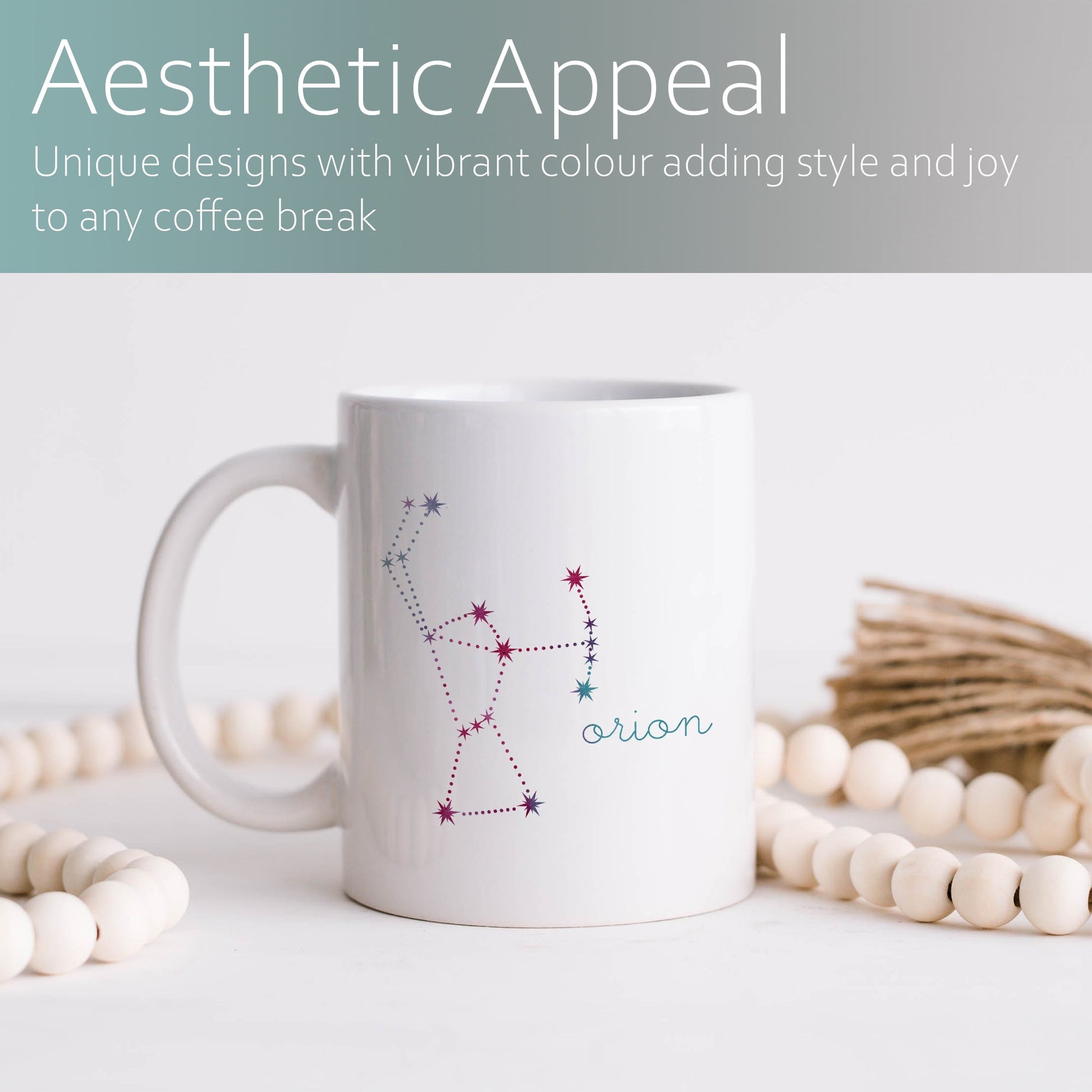 Orion constellation | Ceramic mug-Ceramic mug-Adnil Creations