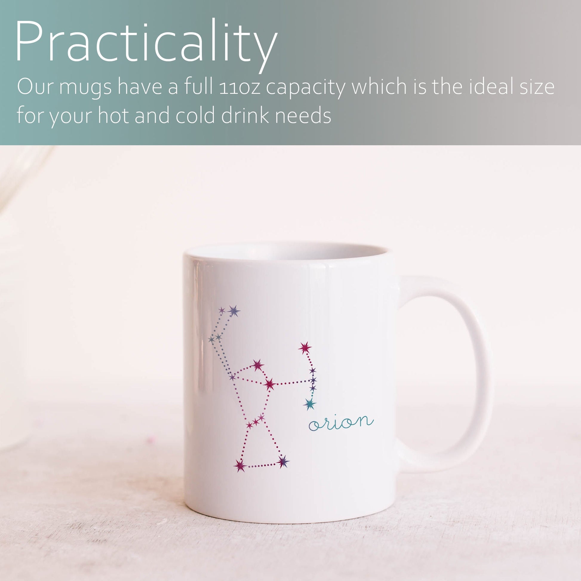 Orion constellation | Ceramic mug-Ceramic mug-Adnil Creations