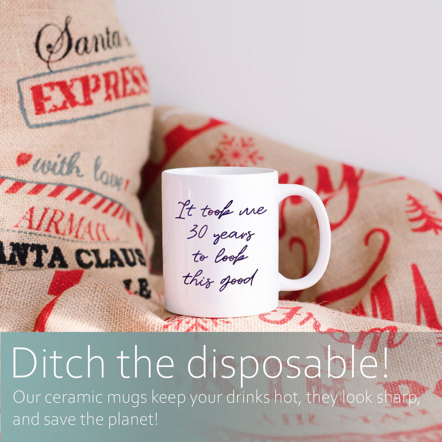 Personalised age "It took me this many years to look this good" | Ceramic mug-Ceramic mug-Adnil Creations
