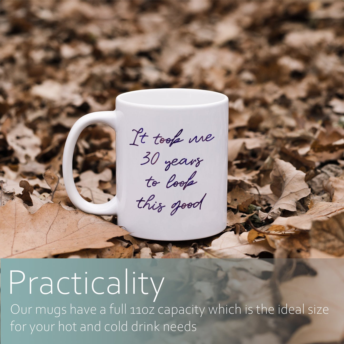 Personalised age "It took me this many years to look this good" | Ceramic mug-Ceramic mug-Adnil Creations