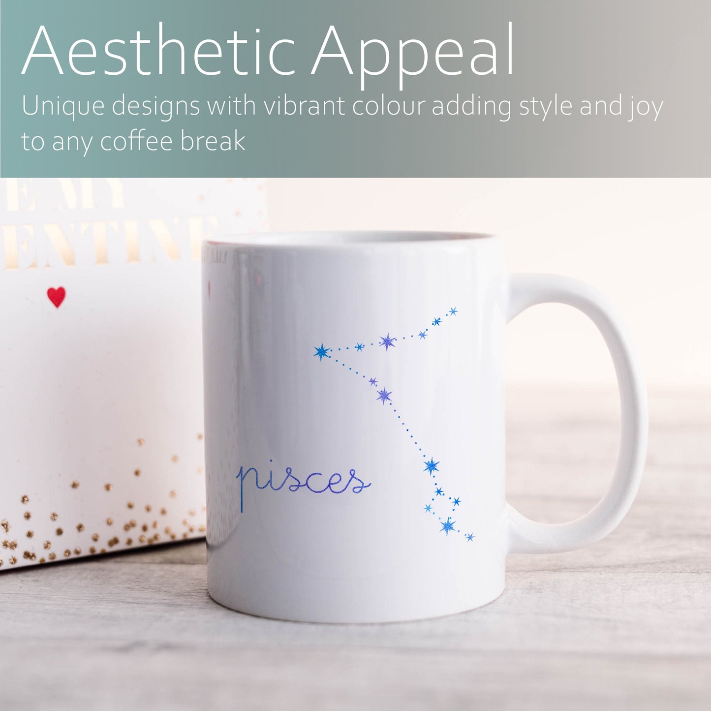 Pisces constellation | Ceramic mug-Ceramic mug-Adnil Creations