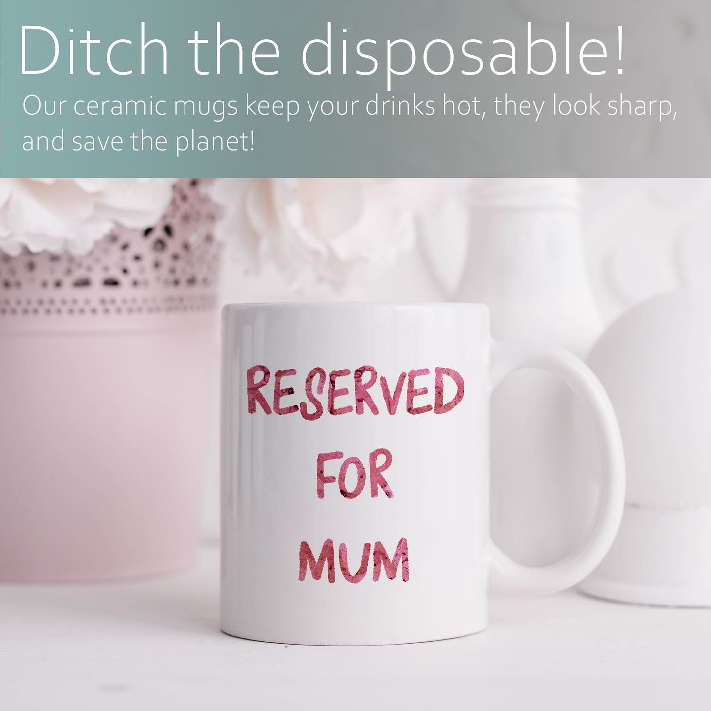 Reserved for mum | Ceramic mug-Ceramic mug-Adnil Creations