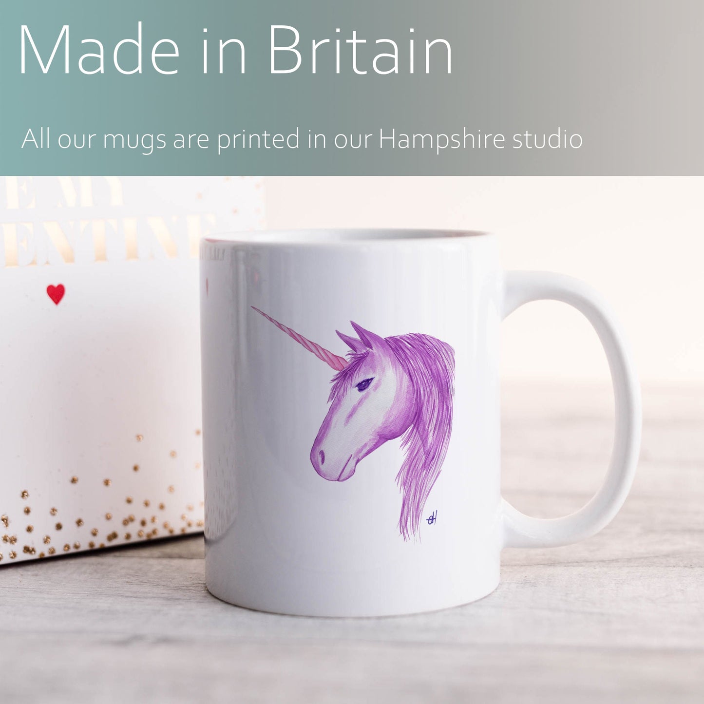 Watercolour unicorn | Ceramic mug-Ceramic mug-Adnil Creations