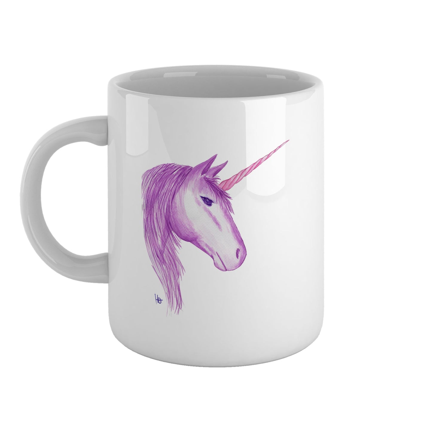 Watercolour unicorn | Ceramic mug-Ceramic mug-Adnil Creations