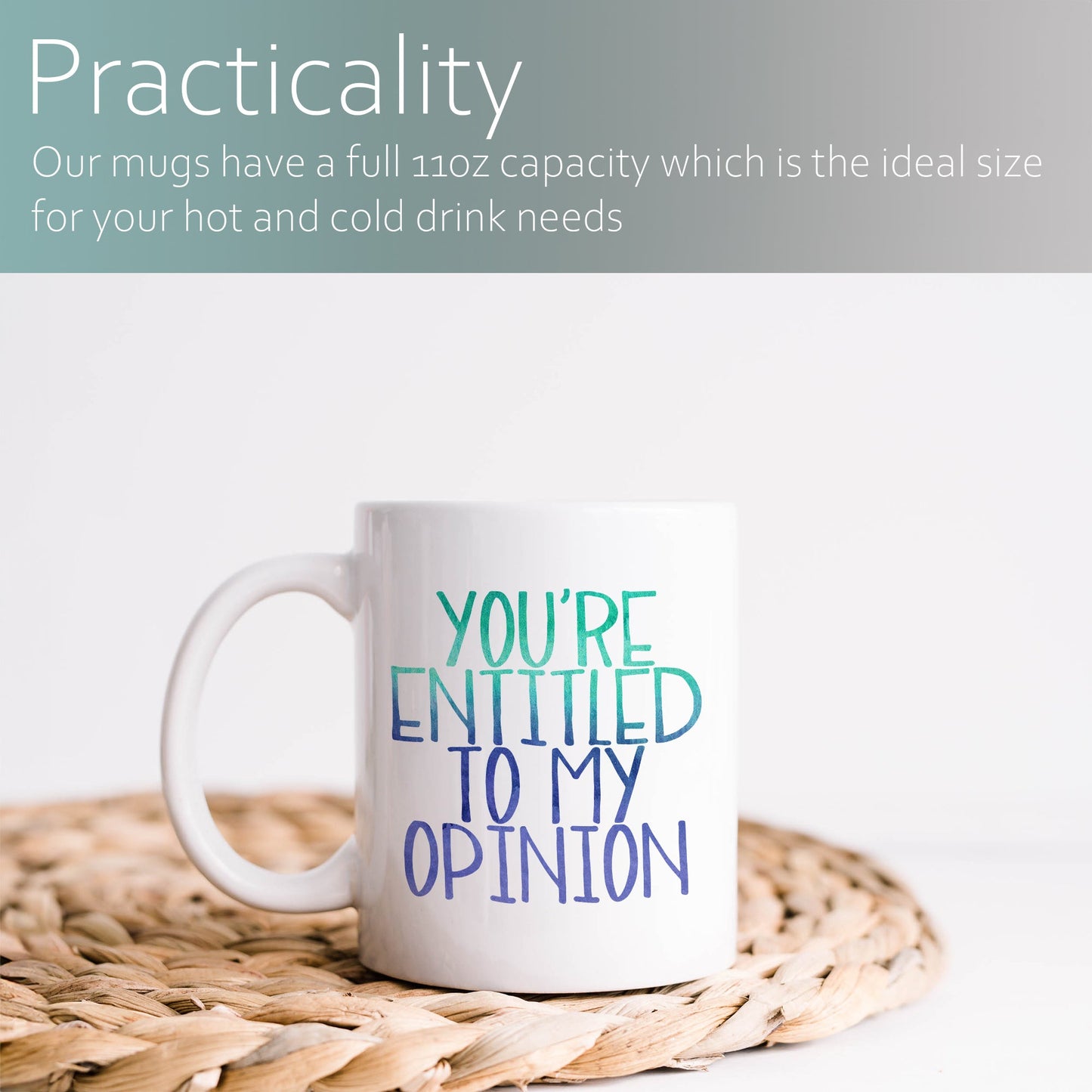 You're entitled to my opinion | Ceramic mug-Ceramic mug-Adnil Creations