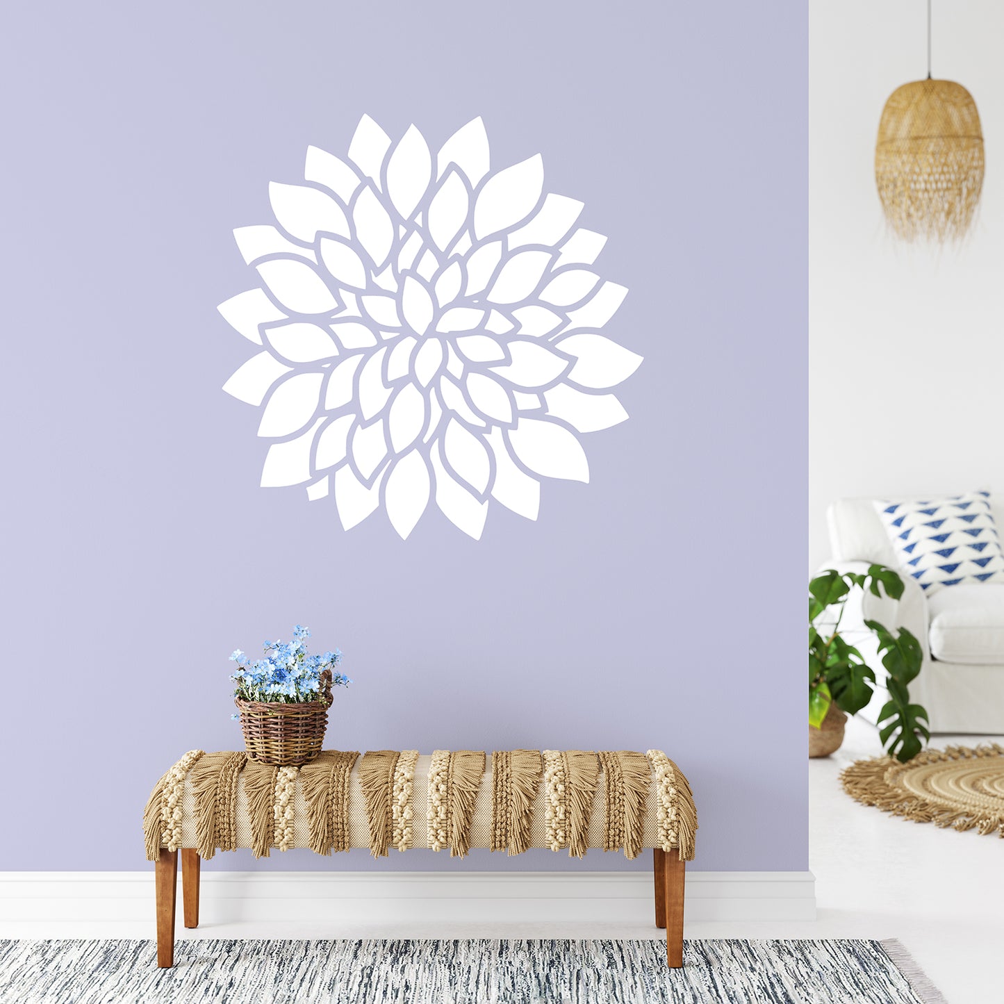 Dahlia flower | Wall decal-Wall art-Adnil Creations
