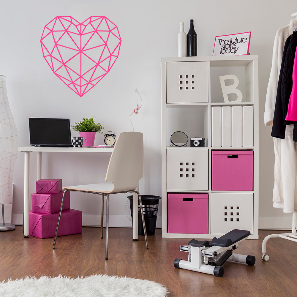 Geometric heart | Wall decal - Adnil Creations