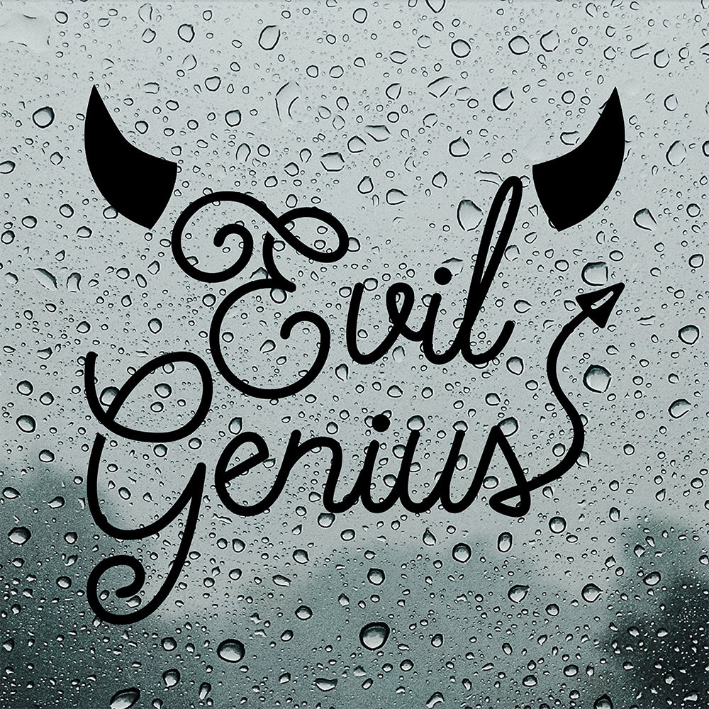 Evil Genius | Bumper sticker-Bumper stickers-Adnil Creations