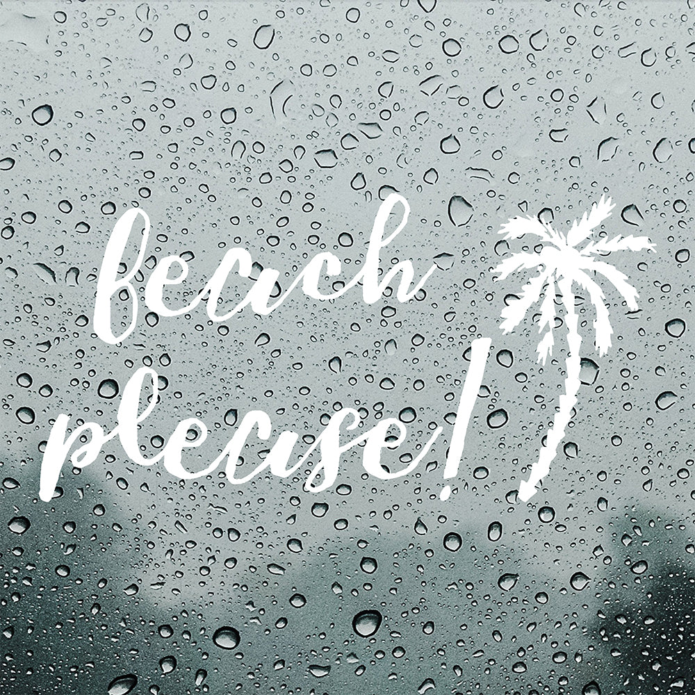 Beach please | Bumper sticker-Bumper stickers-Adnil Creations