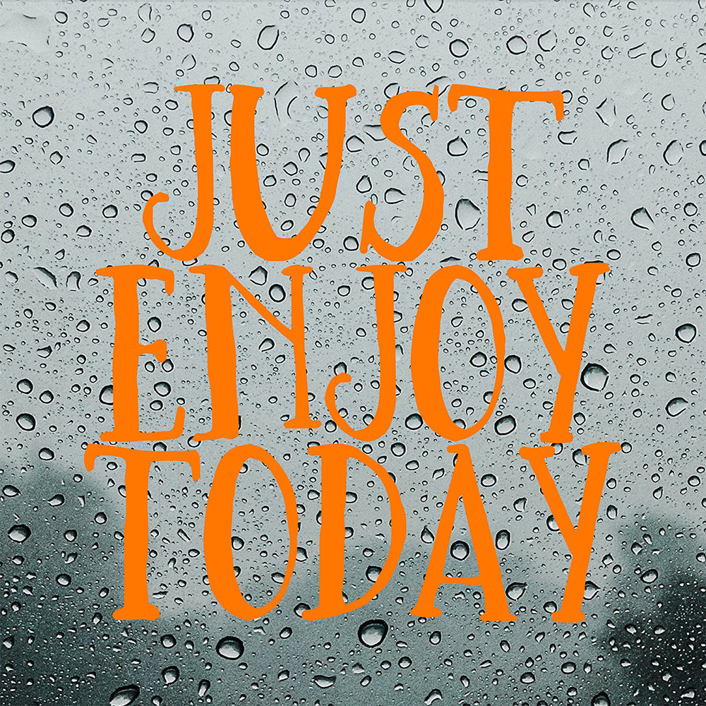 Just enjoy today | Bumper sticker-Bumper stickers-Adnil Creations