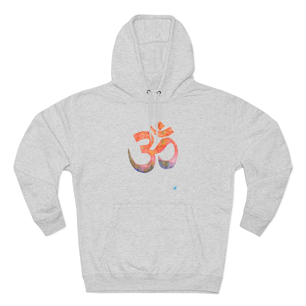 Watercolour Om Yoga Hoodie | Unisex Premium Pullover Hoodie-Hoodie-Adnil Creations