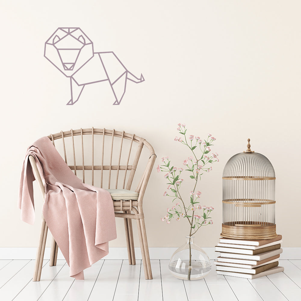 Geometric lion | Wall decal - Adnil Creations