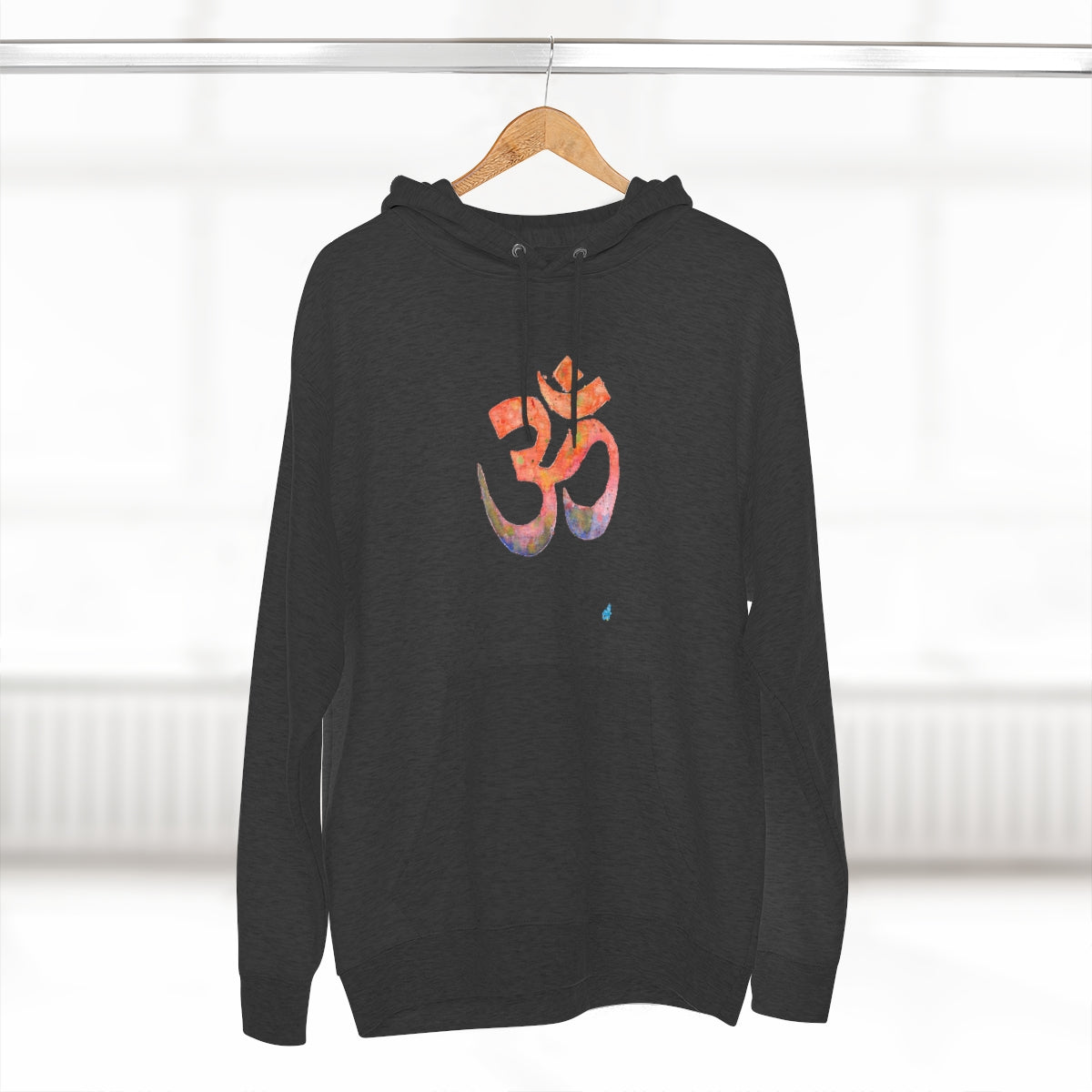 Watercolour Om Yoga Hoodie | Unisex Premium Pullover Hoodie-Hoodie-Adnil Creations