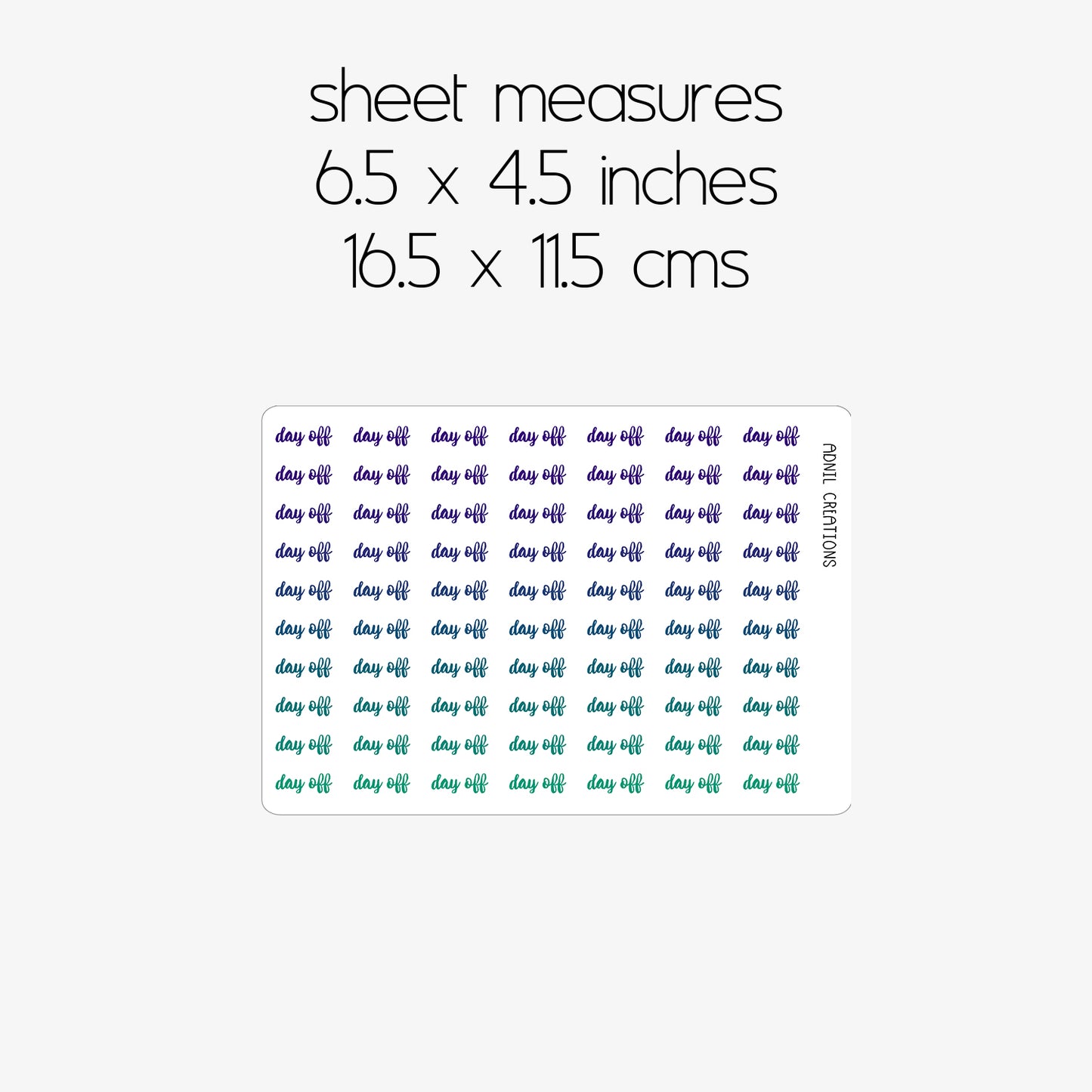 Day off ombre | Planner stickers - Adnil Creations