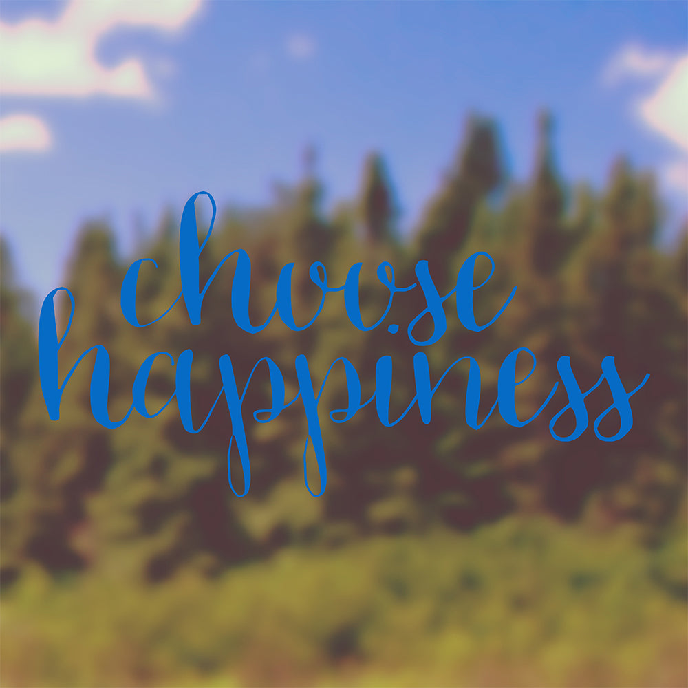 Choose happiness | Bumper sticker-Bumper stickers-Adnil Creations