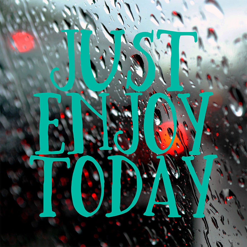 Just enjoy today | Bumper sticker-Bumper stickers-Adnil Creations