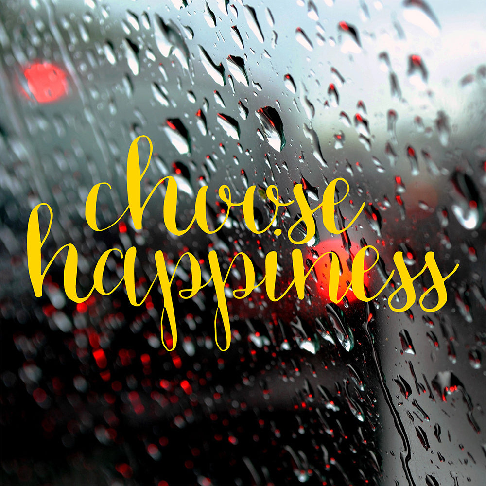 Choose happiness | Bumper sticker-Bumper stickers-Adnil Creations
