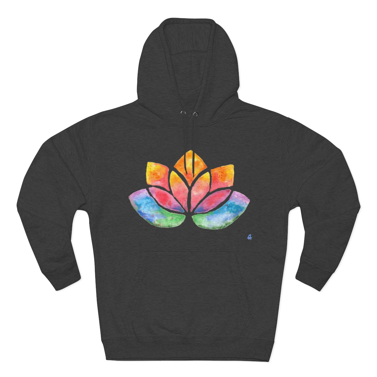 Watercolour Lotus Yoga Hoodie | Unisex Premium Pullover Hoodie