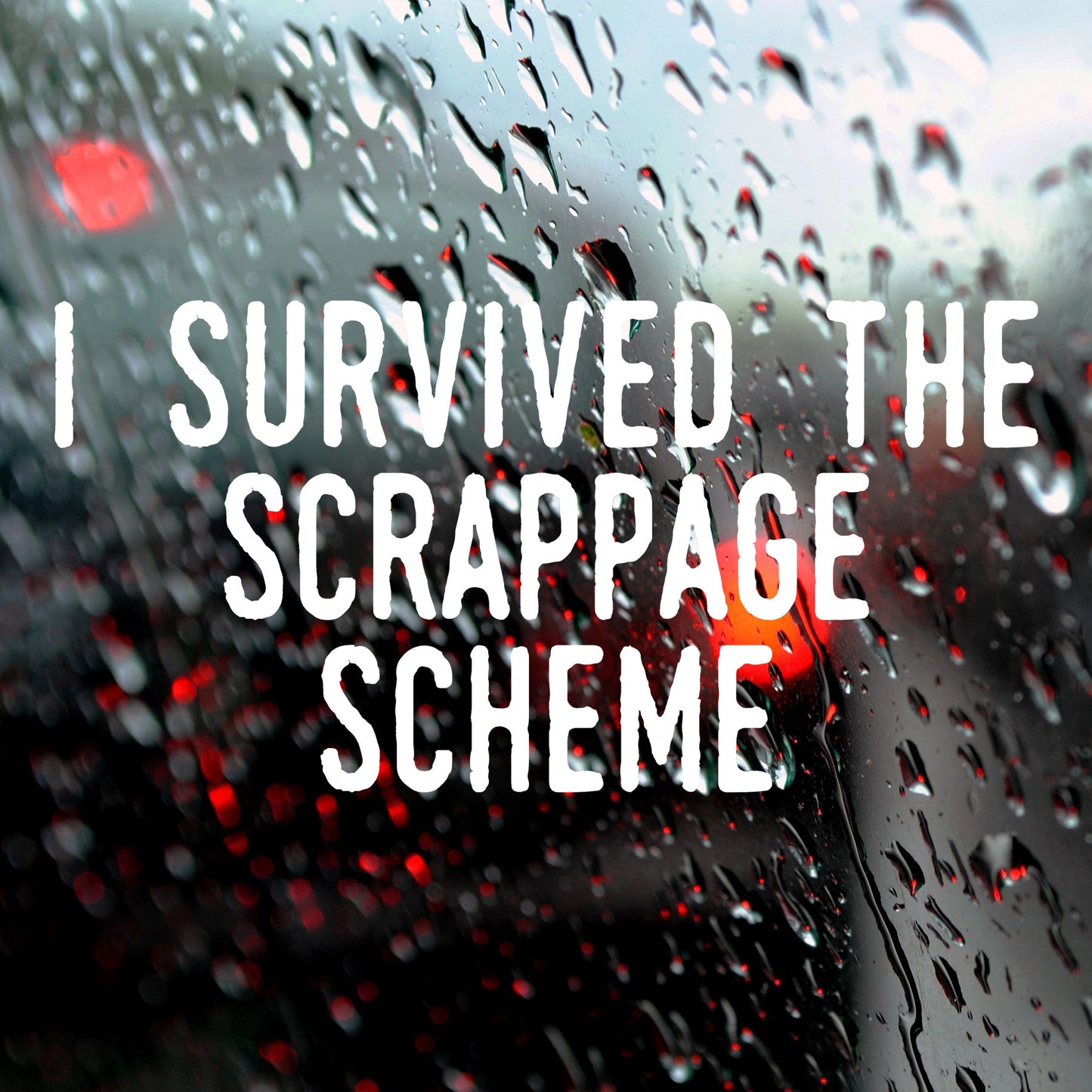 I survived the scrappage scheme | Bumper sticker - Adnil Creations