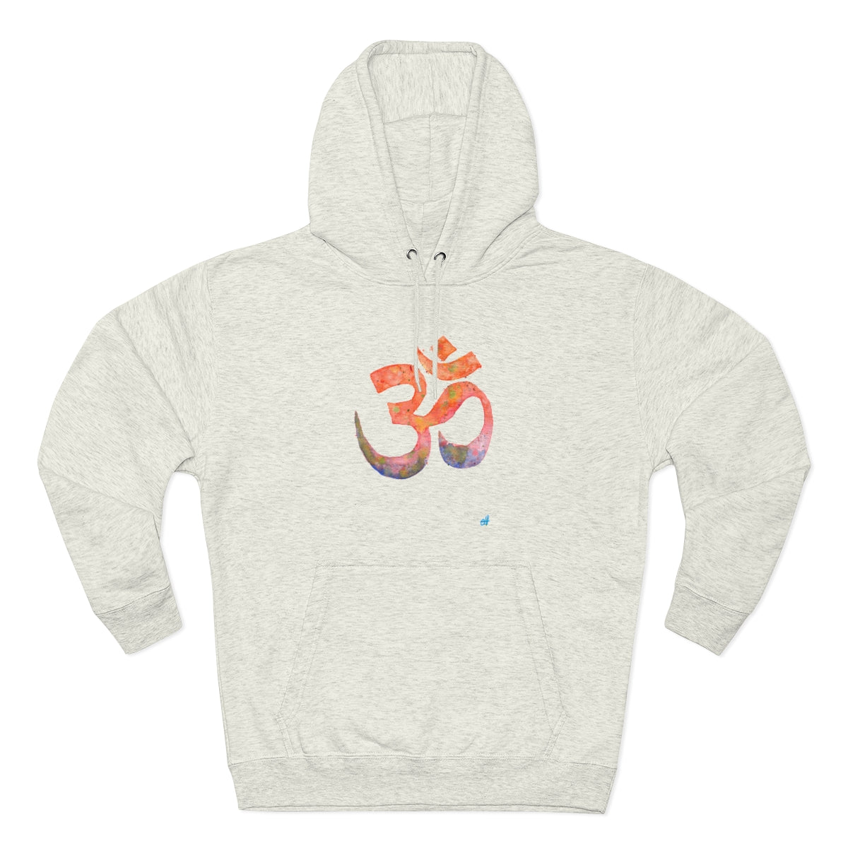 Watercolour Om Yoga Hoodie | Unisex Premium Pullover Hoodie-Hoodie-Adnil Creations