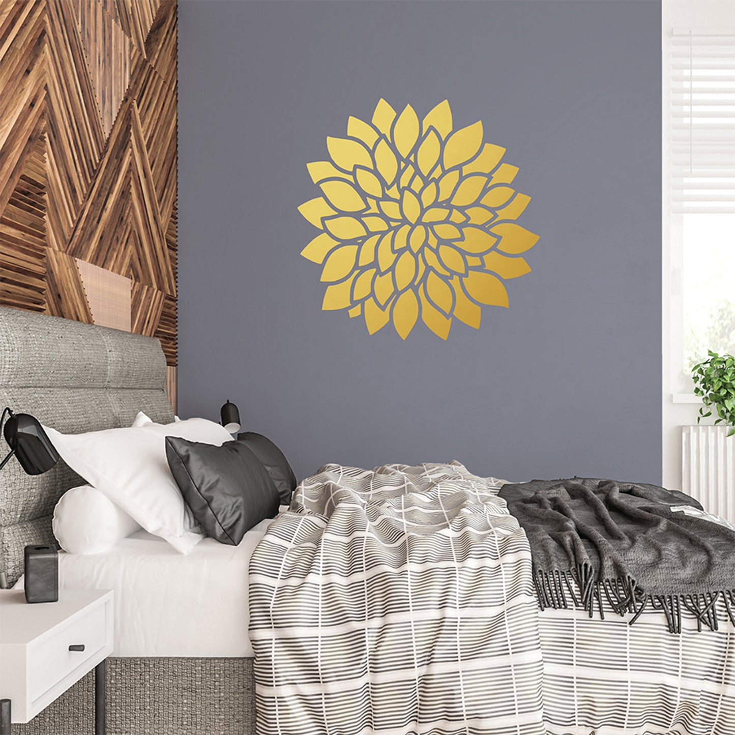 Dahlia flower | Wall decal-Wall art-Adnil Creations