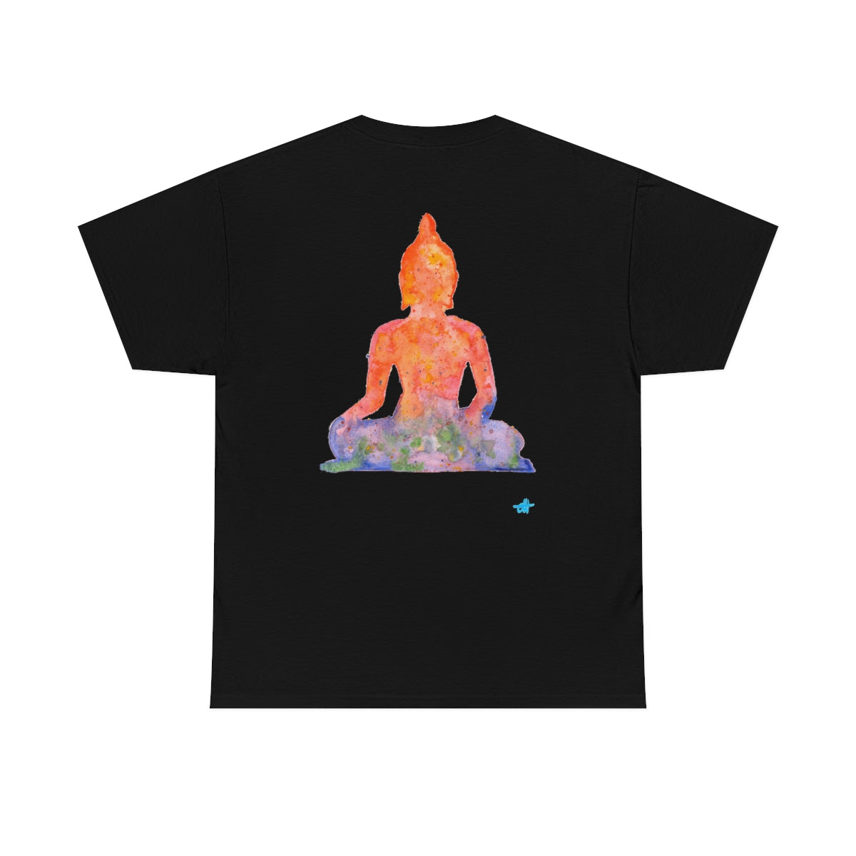 Watercolour Buddha Yoga Tee | Unisex Heavy Cotton Tee