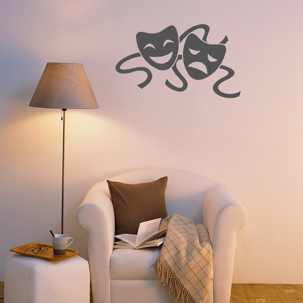 Theatre masks | Wall decal - Adnil Creations
