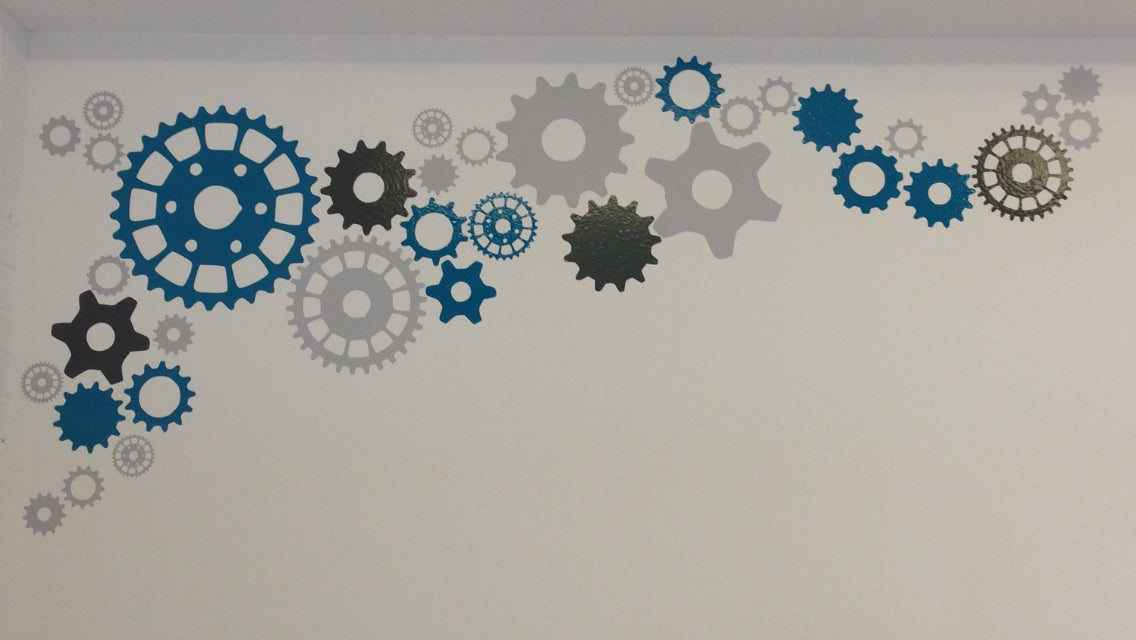 Set of 50 steampunk cogs | Wall pattern - Adnil Creations