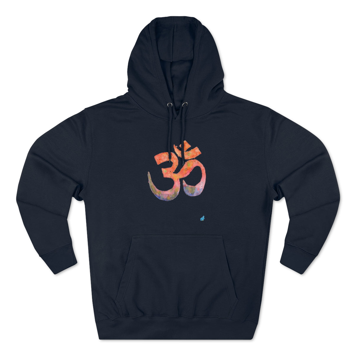 Watercolour Om Yoga Hoodie | Unisex Premium Pullover Hoodie-Hoodie-Adnil Creations