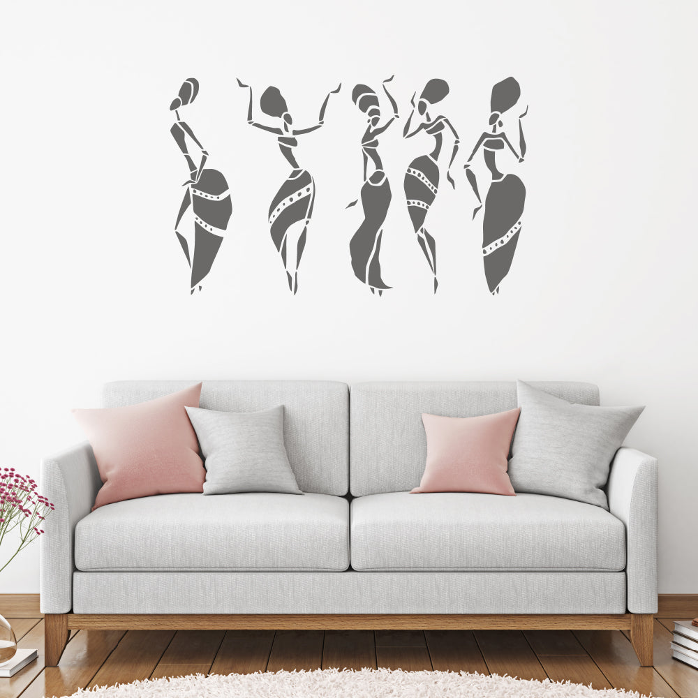 African women dancers | Wall decal - Adnil Creations